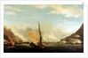 Destruction of the floating batteries at Gibraltar, 13 September 1782 by Thomas Whitcombe