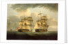 Action between HMS 'Venus' and the 'Semillante', 27 May 1793 by Thomas Elliott