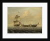 Action between HMS 'Blanche' and the 'Pique', 5 January 1795 by John Thomas Baines