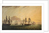 The East Indiaman 'General Goddard' capturing Dutch East Indiamen, June 1795 by Thomas Luny