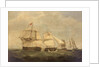 HMS 'Dido' and 'Lowestoft' in action with 'Minerve' and 'Artemise', 24 June 1795 by unknown