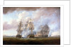 The capture of the 'Resistance' and 'Constance' by HMS 'San Fiorenzo' and 'Nymphe', 9 March 1797 by Nicholas Pocock