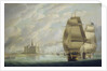 Nelson forcing the passage of the sound, 30 March 1801, prior to the Battle of Copenhagen by Robert Dodd