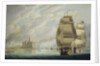 Nelson forcing the passage of the sound, 30 March 1801, prior to the Battle of Copenhagen by Robert Dodd