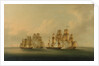 Action of HMS 'Arrow' and 'Acheron' against the French frigates 'Hortens'e and 'Incorruptible': beginning of the action, 4 February 1805 by Francis Sartorius