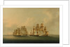 Action of HMS 'Arrow' and 'Acheron' against the French frigates 'Hortens'e and 'Incorruptible': beginning of the action, 4 February 1805 by Francis Sartorius
