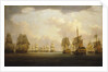 Admiral Sir Robert Calder's action off Cape Finisterre, 23 July 1805 by William Anderson