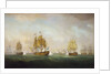 Admiral Sir Robert Calder's action off Cape Finisterre, 23 July 1805 by William Anderson