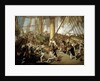 The fall of Nelson, Battle of Trafalgar, 21 October 1805 by Denis Dighton