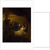 The death of Lord Nelson in the cockpit of the ship 'Victory' by Benjamin West