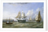 HMS 'Warrior' protecting a convoy passing Reefness, September 1807 by William Adolphus Knell