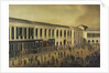 Trial of four British seamen at Canton, 1 October 1807: scene outside the court by Chinese School