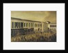 Trial of four British seamen at Canton, 1 October 1807: scene outside the court by Chinese School