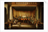 Trial of four British seamen at Canton, 1 October 1807: scene inside the Court by Chinese School