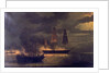 HMS 'Melpomene' engaged with 20 Danish gunboats, 23 May 1809 by British School