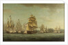 HMS 'Spartan' and French frigates: beginning of the action, 3 May 1810 by Thomas Whitcombe