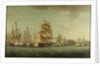 HMS 'Spartan' and French frigates: beginning of the action, 3 May 1810 by Thomas Whitcombe