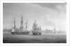The 'Spartan's' engagement with a Neapolitan squadron, 3 May 1810: end of the action by Thomas Whitcombe