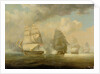Escape of HMS 'Belvidera', 23 June 1812 by William John Huggins