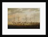 British and American gunboats in action on Lake Borgne, 14 December 1814 by Thomas Lyde Hornbrook