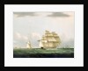 The yacht 'Royal Sovereign' with the Duchess of Clarence on board, leaving Portsmouth to view the visiting Russian squadron anchored in Spithead, 8 August 1827 by Henry Moses