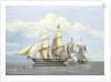 The capture of the Slaver 'Formidable' by HMS 'Buzzard', 17 December 1834 by William John Huggins