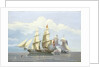The capture of the Slaver 'Formidable' by HMS 'Buzzard', 17 December 1834 by William John Huggins