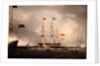 Queen Victoria's visit to HMS 'Queen' at Portsmouth, 1 March 1842 by Robert Strickland Thomas