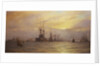 Arrival of the fleet for the coronation review by Alma Claude Burlton Cull
