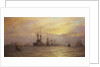 Arrival of the fleet for the coronation review by Alma Claude Burlton Cull