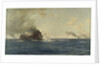 Sinking of the 'Scharnhorst' at the Battle of the Falkland Islands, 8 December 1914 by Thomas Jacques Somerscales