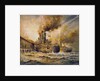 HMS 'Vindictive' at Zeebrugge, 23 April 1918 by Charles John de Lacy