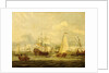 Peter the Great inspecting a ship at Amsterdam by Abraham Storck