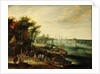 A landscape with a village on the bank of a river by Jan Err:520 Brueghel the Elder