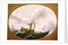 Dutch boats in a strong breeze by Hans Goderis