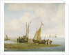 Mussel fishing by Julius Porcellis