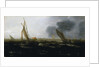 Dutch vessels in a strong breeze by Jan Porcellis