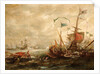 Spanish engagement with Barbary pirates by Andries van Eertvelt