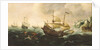 Dutch ships running down onto a rocky shore by Andries van Eertvelt