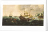 Dutch ships running down onto a rocky shore by Andries van Eertvelt