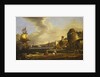 The port of Genoa by Adriaan van der Cabel