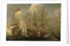Spanish ships at anchor by Sebastian Castro