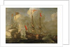 Spanish ships at anchor by Sebastian Castro