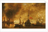 Daybreak after the bombardment of a port by Spanish ships by Andries van Eertvelt