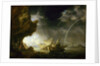 Seascape with sailors sheltering from a rainstorm by Bonaventura Peeters the Elder