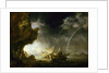 Seascape with sailors sheltering from a rainstorm by Bonaventura Peeters the Elder