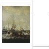 Dutch Indiamen passing herring busses by Bonaventura Peeters the Elder