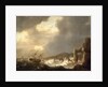 Ships wrecked on a rocky shore by Hendrick Staets