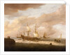 The departure of an East Indiaman by Hendrick Staets