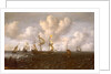 A Dutch ship before the wind by Joachim de Vries